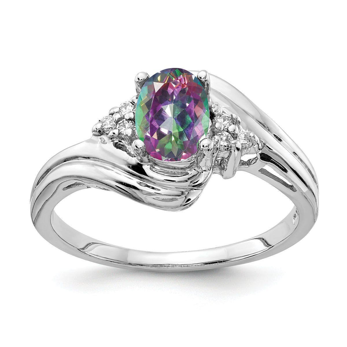 14k White Gold AA Diamond ring-Y2222FT/AA