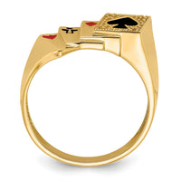 14k Poker Ring Mounting-Y2717