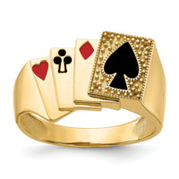 14k Poker Ring Mounting-Y2717