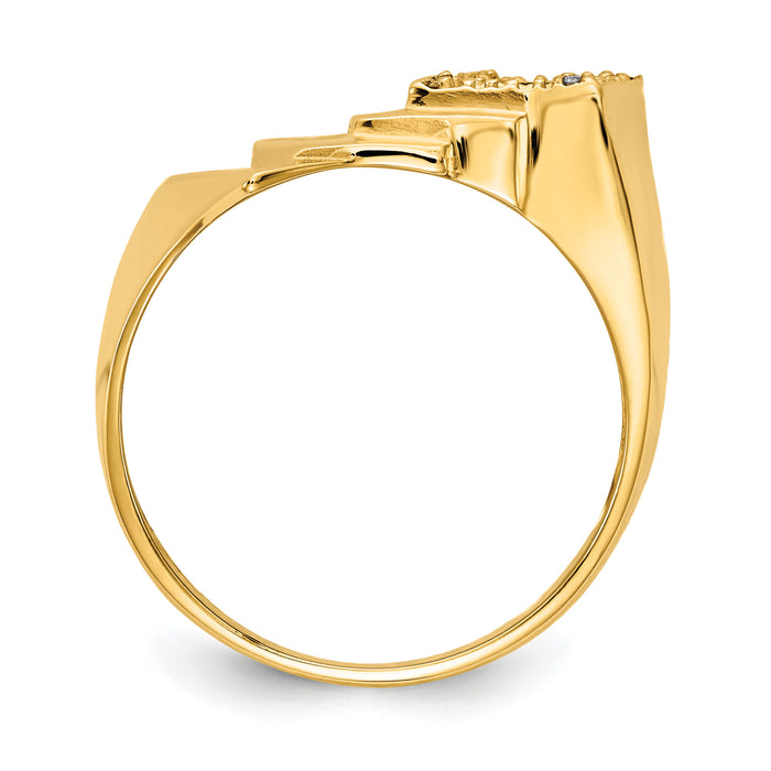 14k AA Diamond men's ring-Y2717AA
