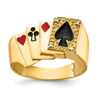 14k AA Diamond men's ring-Y2717AA
