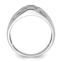 14k White Gold Mens Diamond and Onyx Ring Mounting-Y3986