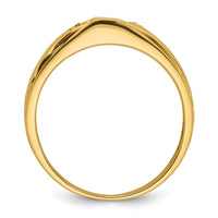 14k Mens Diamond and Onyx Ring Mounting-Y3987