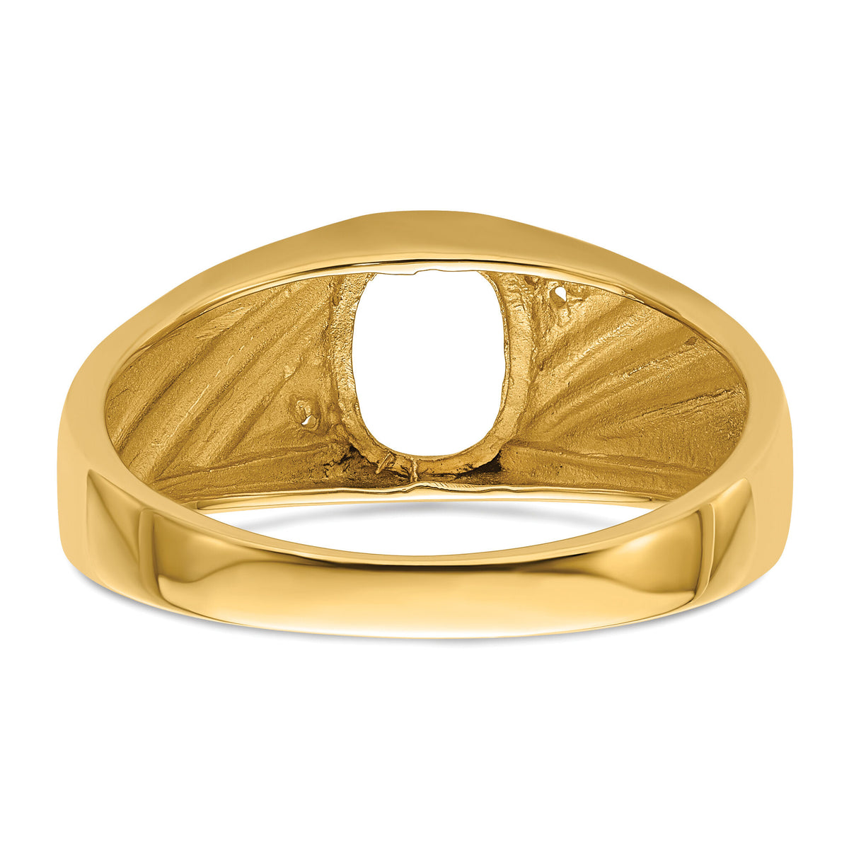 14k Mens Diamond and Onyx Ring Mounting-Y3987
