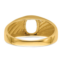 14k Mens Diamond and Onyx Ring Mounting-Y3987