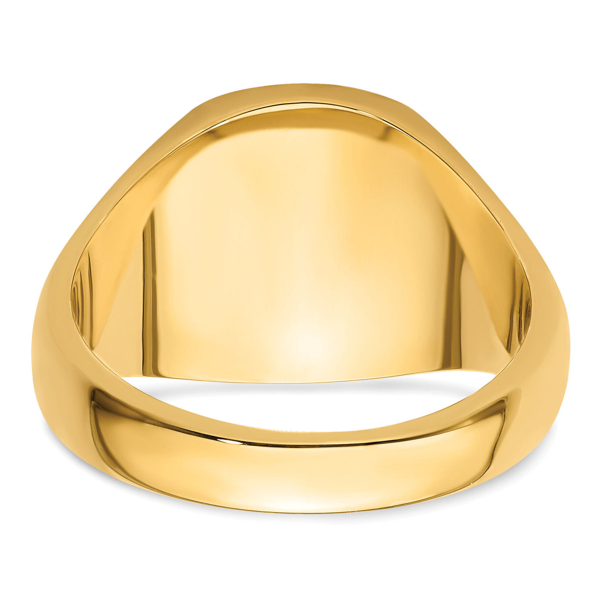 14k Men's Polished and Grooved (No Enamel) Masonic Ring-Y4047