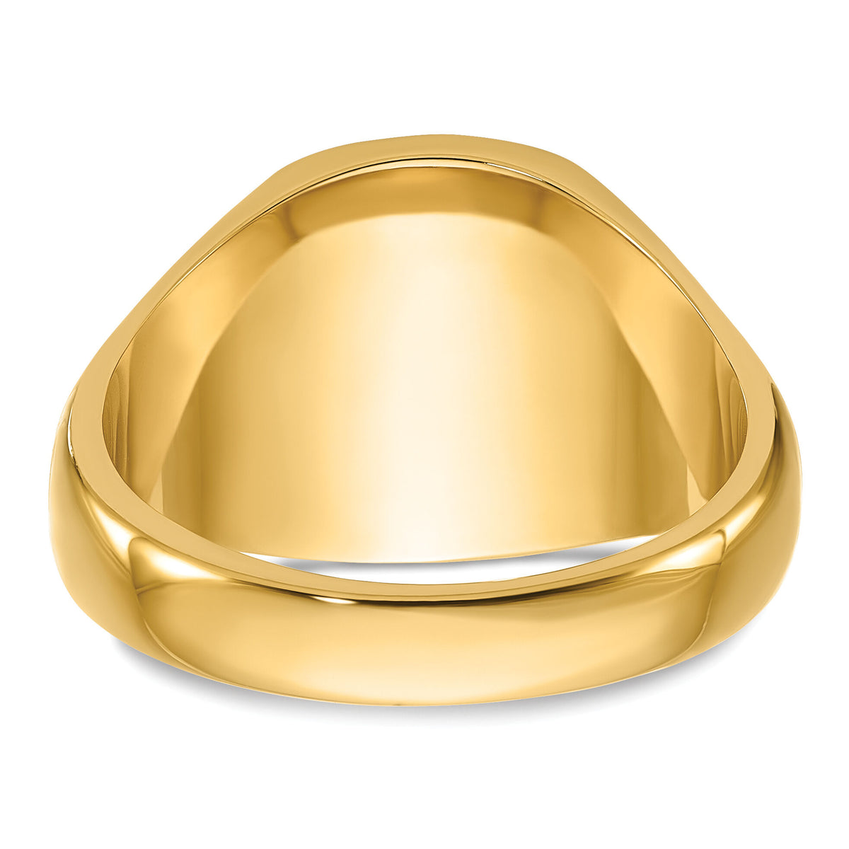 14k Men's Polished and Grooved with Black Enamel Masonic Ring-Y4047M