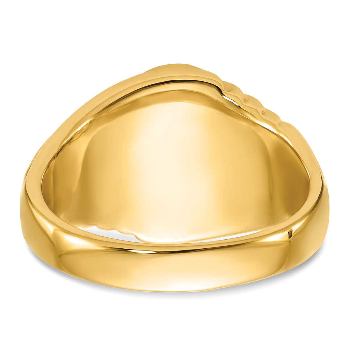 14k Men's Polished and Textured with Oval Onyx Masonic Ring-Y4062M