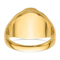 14k Men's Polished and Grooved Masonic Ring Mounting-Y4066
