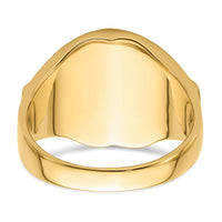 14k Men's Polished and Textured Masonic Ring Mounting-Y4075