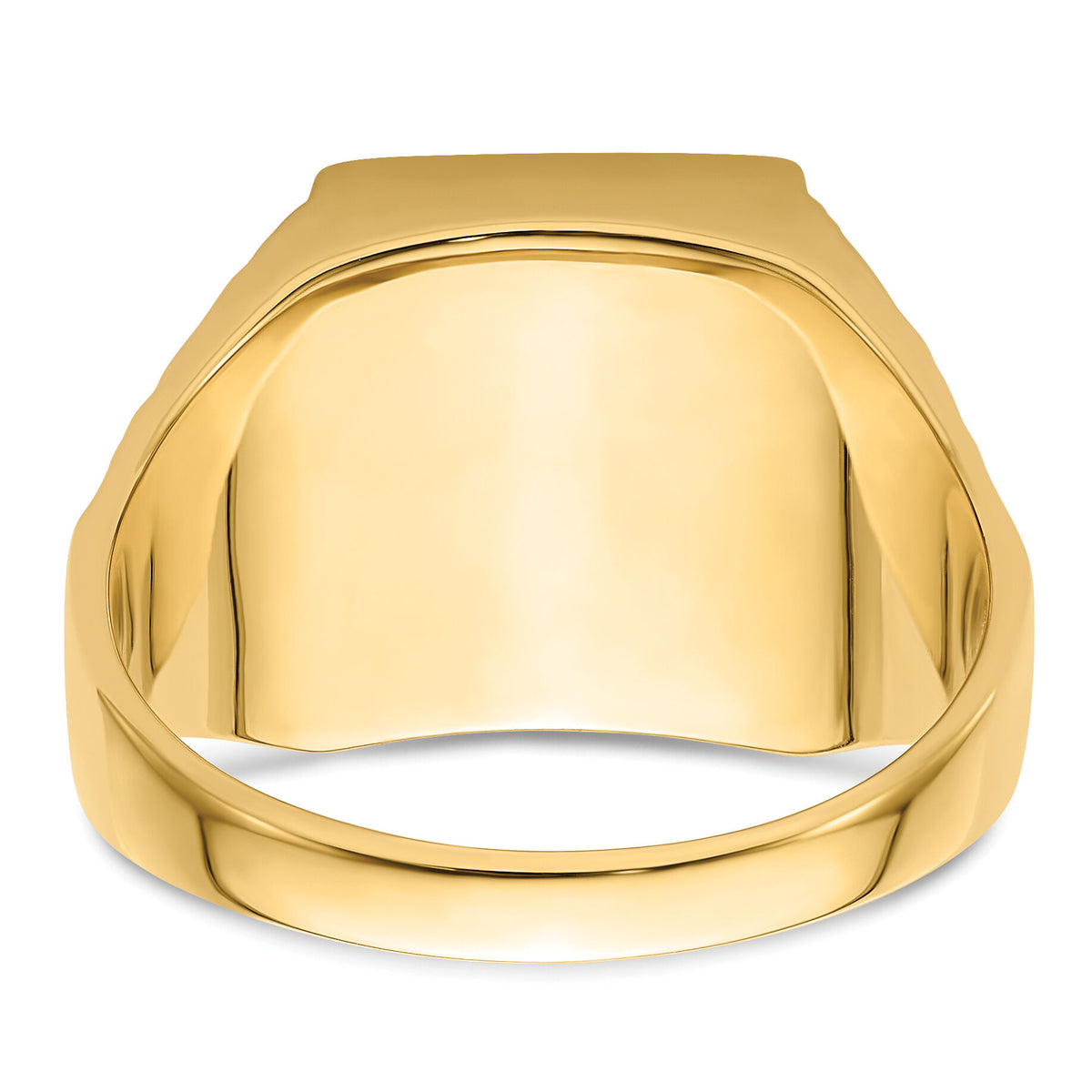 14k Men's Polished and Textured Masonic Ring Mounting-Y4094