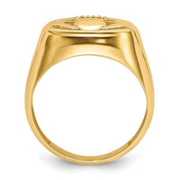 14k .01ct. Diamond and Onyx Mens Claddagh Ring Mounting-Y4142