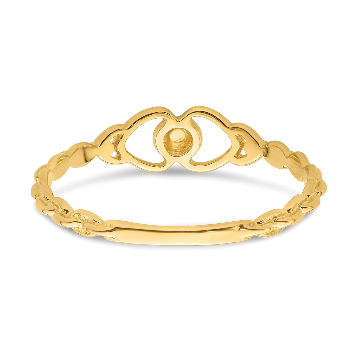 14k .01ct. Diamond Heart Ring Mounting-Y4200