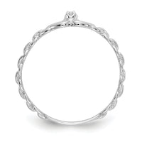 14k White Gold AA Diamond heart ring-Y4201AA