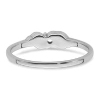 14k White Gold .07ct. Diamond Ring Mounting-Y4228