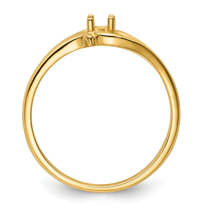 14k .04ct. Diamond Ring Mounting-Y4255