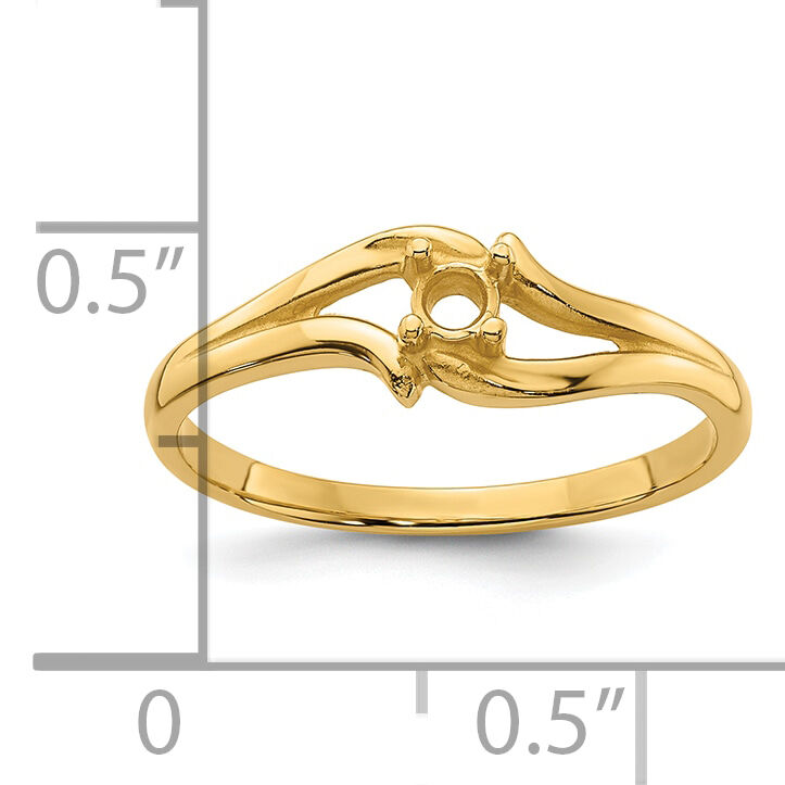 14k .04ct. Diamond Ring Mounting-Y4255