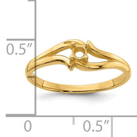 14k .04ct. Diamond Ring Mounting-Y4255