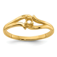 14k .04ct. Diamond Ring Mounting-Y4255