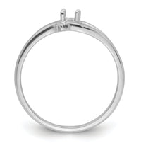 14k White Gold Ring Mounting-Y4260