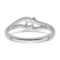 14k White Gold Ring Mounting-Y4260
