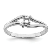 14k White Gold Ring Mounting-Y4260