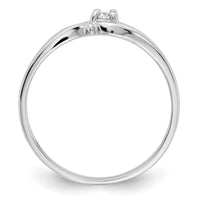 14k White Gold Polished AA Diamond Ring-Y4260AA