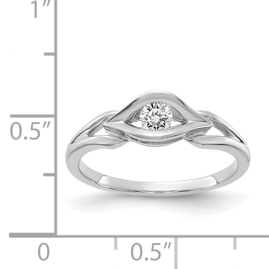 14k White Gold Diamond Ring Mounting-Y4291