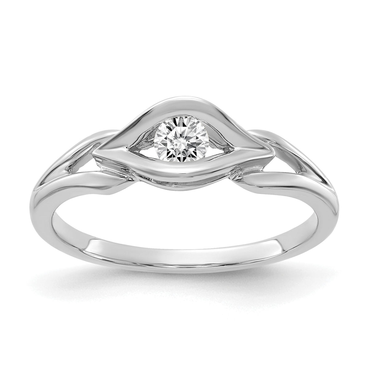 14k White Gold Diamond Ring Mounting-Y4291
