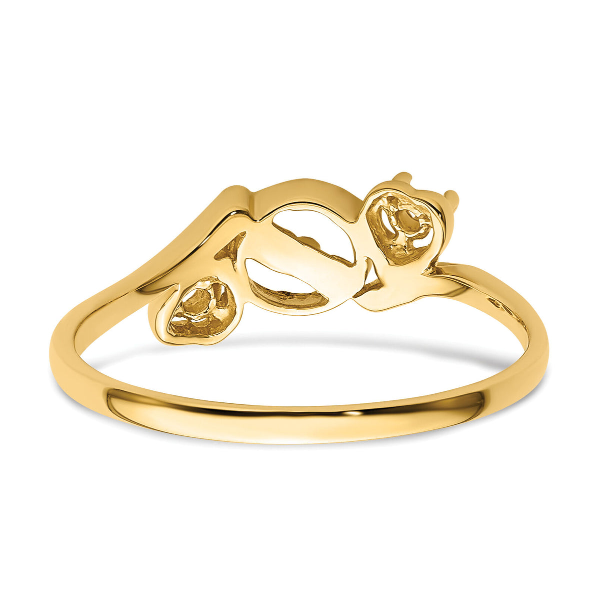 14k Diamond & 7mm Pearl Ring Mounting-Y4304