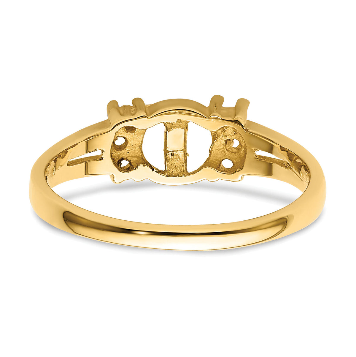 14k Diamond & 6mm Pearl Ring Mounting-Y4310