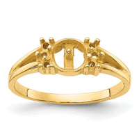 14k Diamond & 6mm Pearl Ring Mounting-Y4310