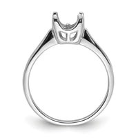 14k White Gold 6mm Pearl Ring Mounting-Y4312