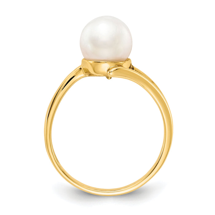 14k 7.5mm Pearl Ring Mounting-Y4313
