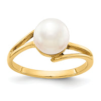 14k 7.5mm Pearl Ring Mounting-Y4313