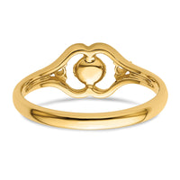 14k 6mm Pearl & Diamond Ring Mounting-Y4337