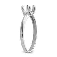 14k White Gold 5.5mm Pearl Ring Mounting-Y4353