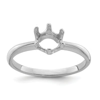 14k White Gold 5.5mm Pearl Ring Mounting-Y4353