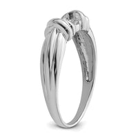 14k White Gold 6mm Pearl Ring Mounting-Y4357