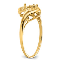 14k 4mm Pearl & Diamond Ring Mounting-Y4375