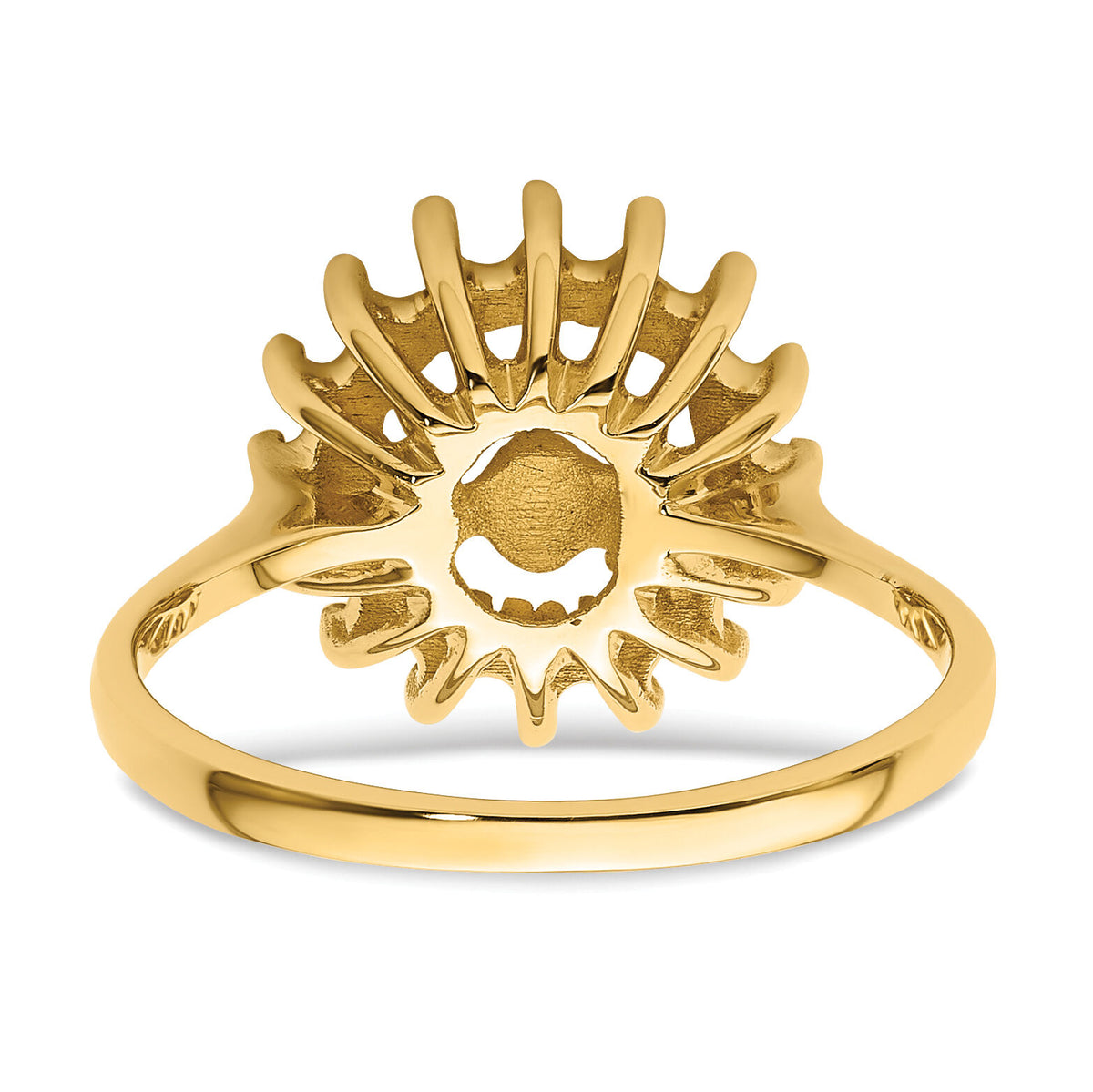 14k 7.5mm Pearl & Diamond Ring Mounting-Y4378