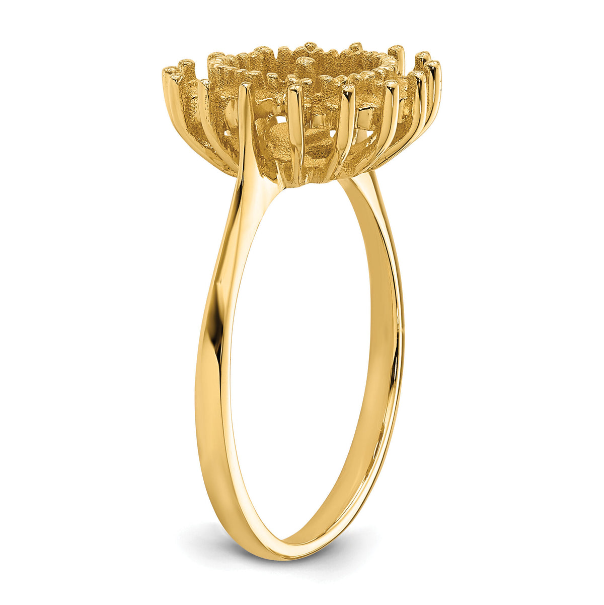 14k 7.5mm Pearl & Diamond Ring Mounting-Y4378