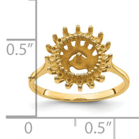 14k 7.5mm Pearl & Diamond Ring Mounting-Y4378