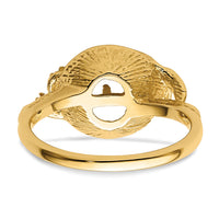 14k 7.5mm Pearl & Diamond Ring Mounting-Y4382