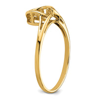14k 4.5mm Pearl & Diamond Ring Mounting-Y4394