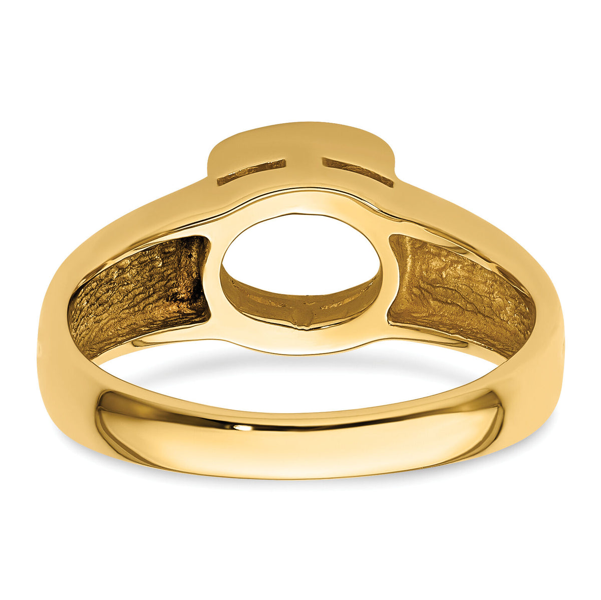 14k 8x6mm Oval Gemstone Ring Mounting-Y4473