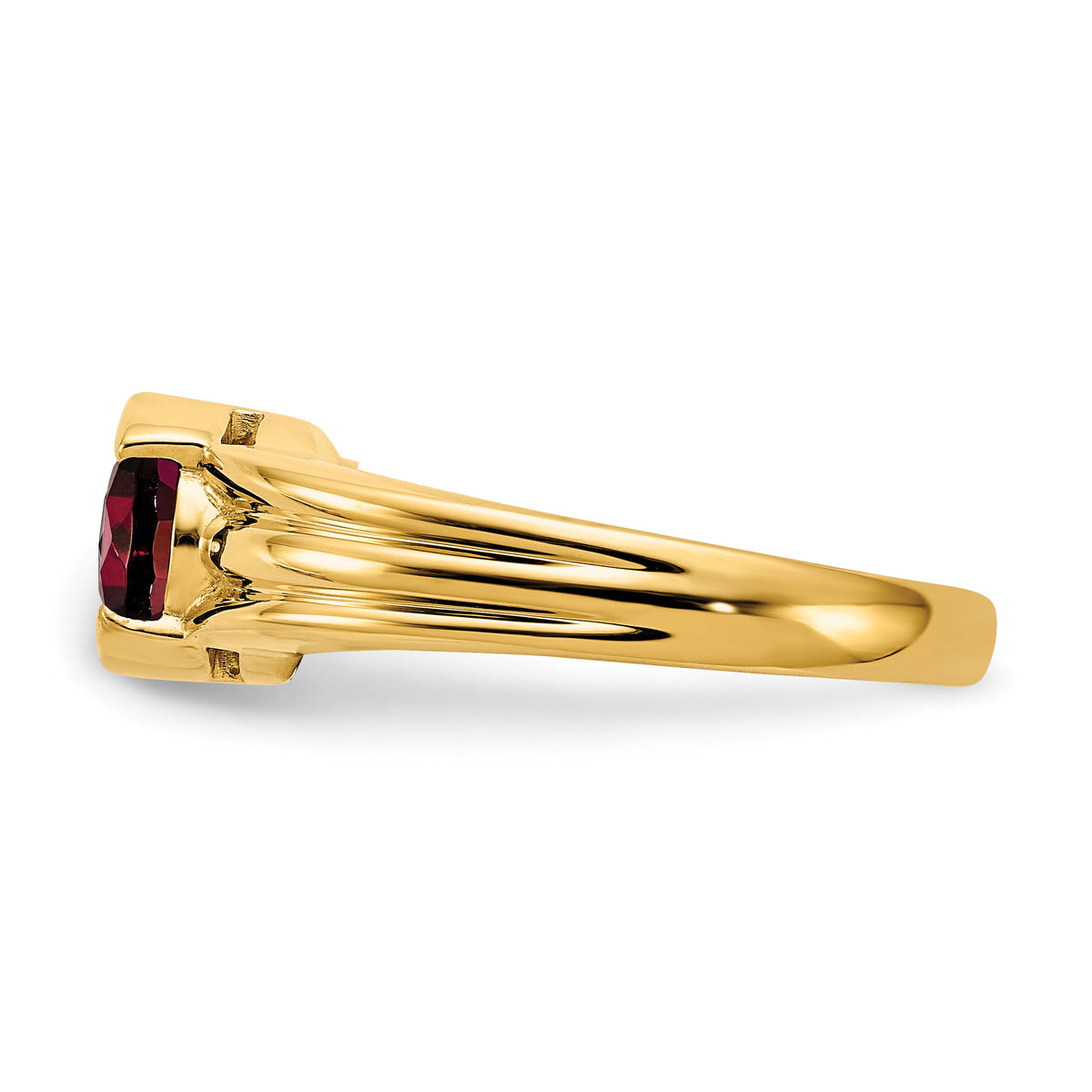 14k 8x6mm Oval Garnet ring-Y4473GA