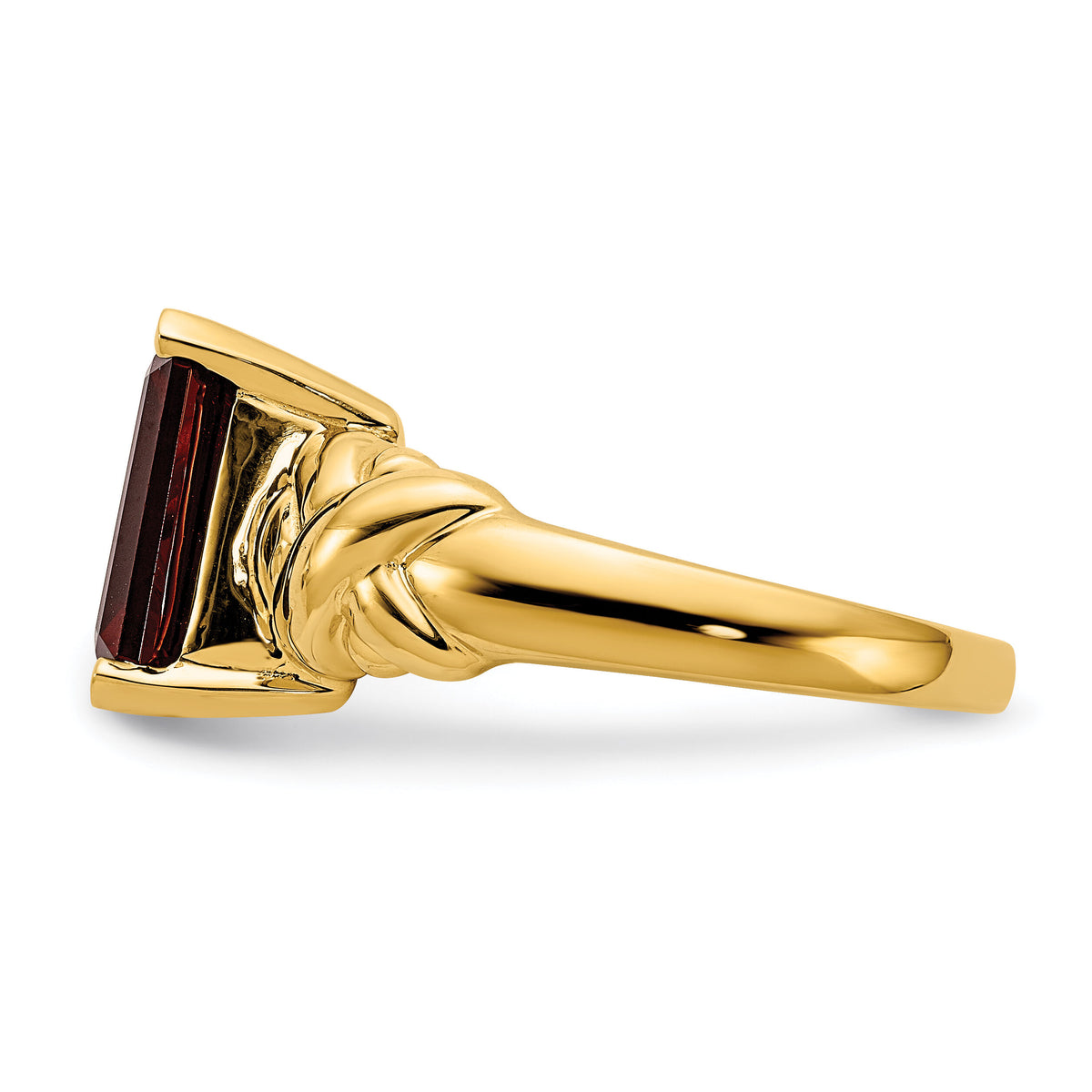 14k 11x9mm Emerald Cut Garnet ring-Y4533GA
