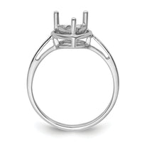 14k White Gold Gemstone Ring Mounting-Y4563