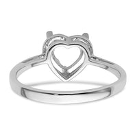 14k White Gold Gemstone Ring Mounting-Y4563
